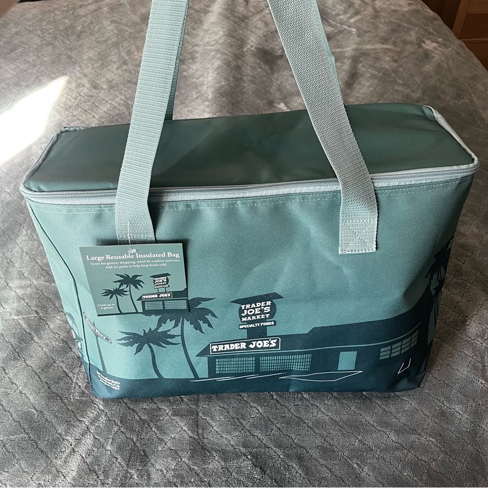Trader‎ Joe's Teal Insulated Tote Bag